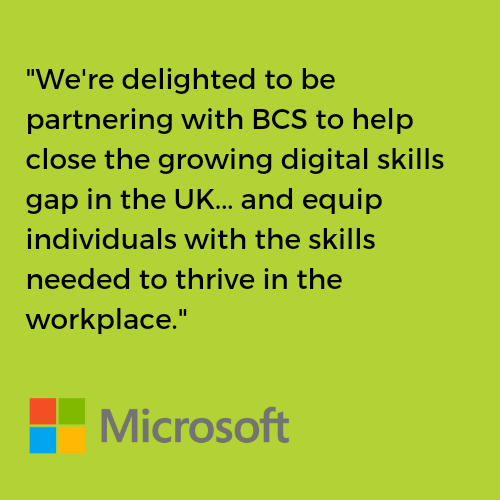 Microsoft are BCS Tech10 Accredited